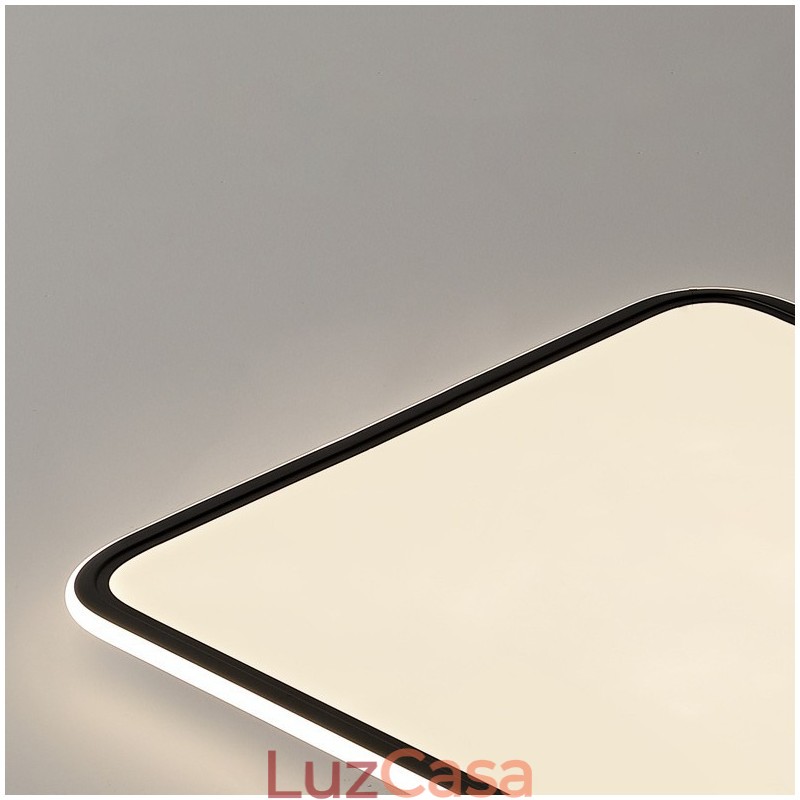 Luminária de teto embutida retangular regulável de tamanho grande moderna Luminária de iluminação interna