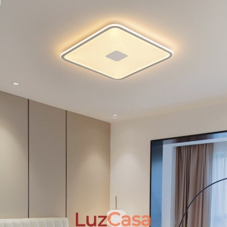Luz de teto quadrada embutida moderna com proteção ocular de espectro total e regulável Luz de teto quadrada embutida moderna com proteção ocular de espectro total e regulável