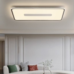 Moderno tamanho grande retângulo regulável montagem embutida luz de teto espectro total proteção ocular