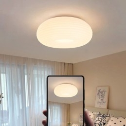 Luz de teto redonda moderna de proteção ocular de espectro total regulável