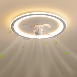 Nordic Round Ultra fino silencioso invisível regulável embutido ventilador luz de proteção ocular de espectro total