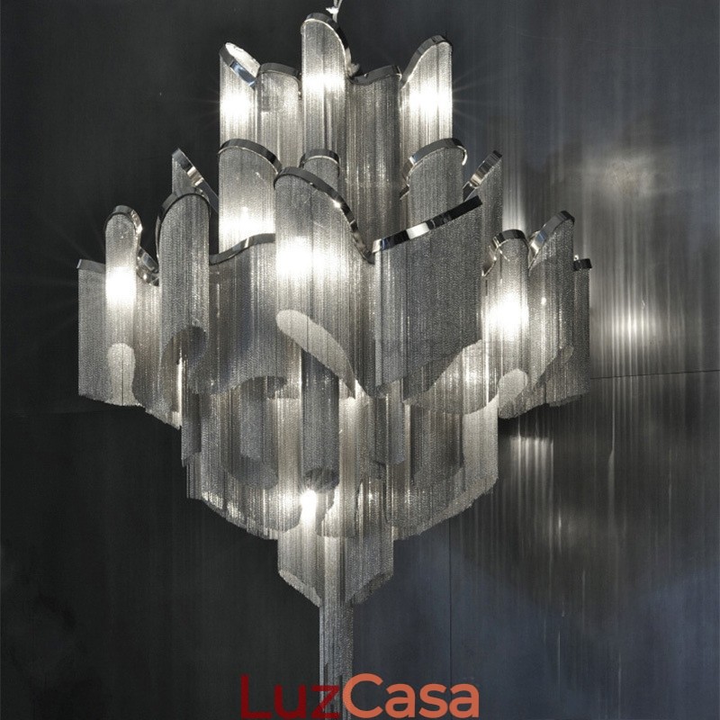 Tassels Extra Large Size Chandelier Designer Luz de teto pendente
