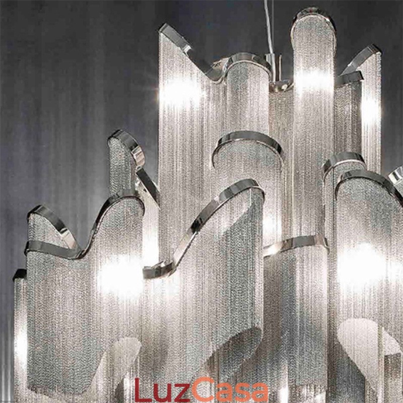Tassels Extra Large Size Chandelier Designer Luz de teto pendente