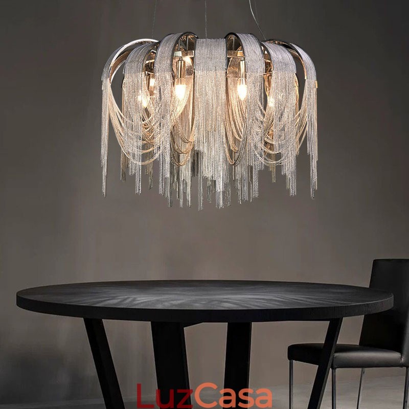 Tassels Extra Large Size Chandelier Designer Luz de teto pendente