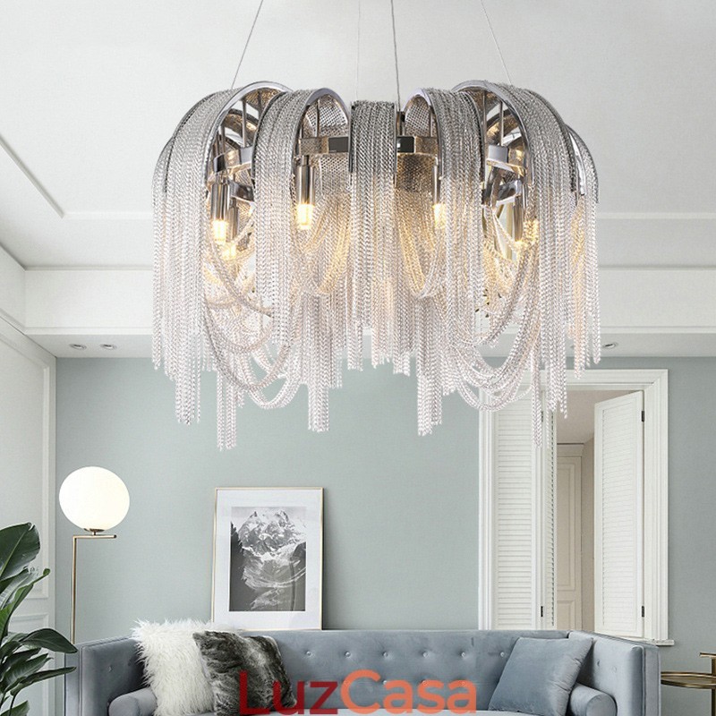 Tassels Extra Large Size Chandelier Designer Luz de teto pendente