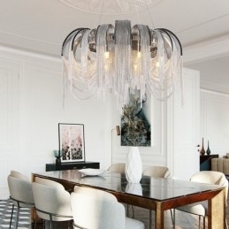 Tassels Extra Large Size Chandelier Designer Luz de teto pendente