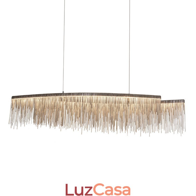 Tassels Extra Grande Tamanho Designer Teto Pendente Luz Ilha
