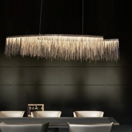 Tassels Extra Grande Tamanho Designer Teto Pendente Luz Ilha