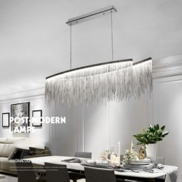 Tassels Extra Grande Tamanho Designer Teto Pendente Luz Ilha