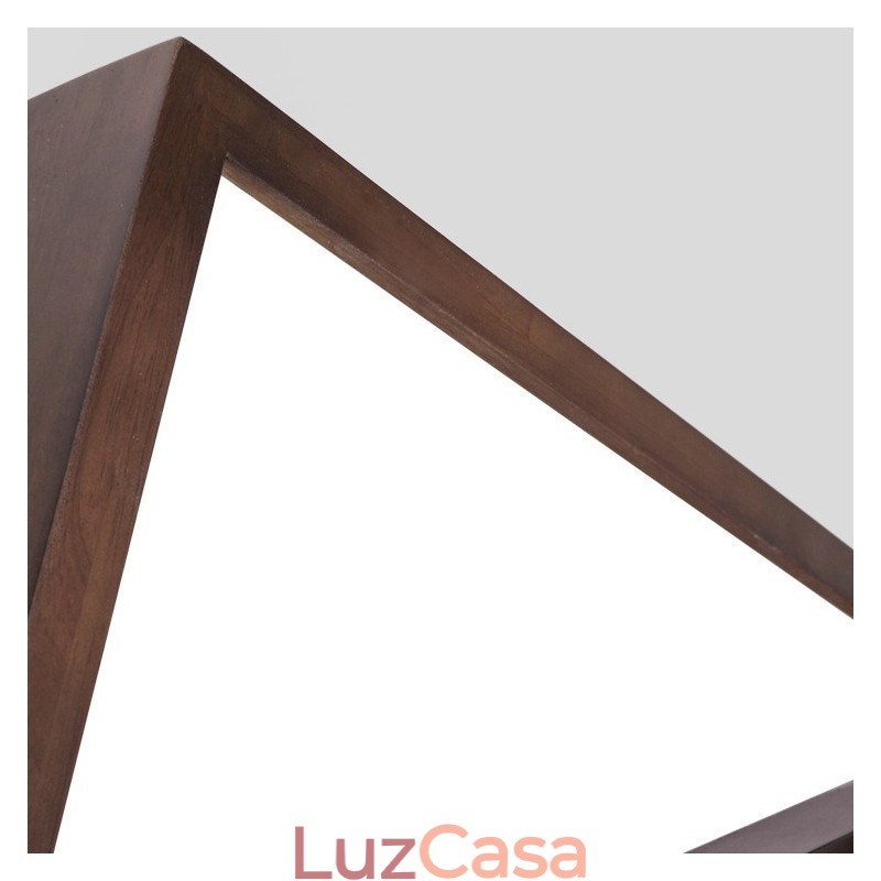 Duas camadas quadradas de madeira de nogueira preta moderna contemporânea estilo nórdico montagem embutida luz de teto de madeira também pode ser usada como luz de parede