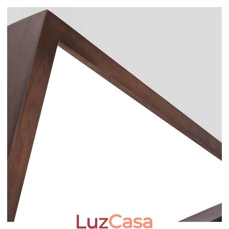 3 Camadas Quadrado Preto Nogueira Madeira Moderno Contemporâneo Estilo Nórdico Montagem Embutida Luz de Teto de Madeira Também Pode Ser Usado Como Luz de Parede