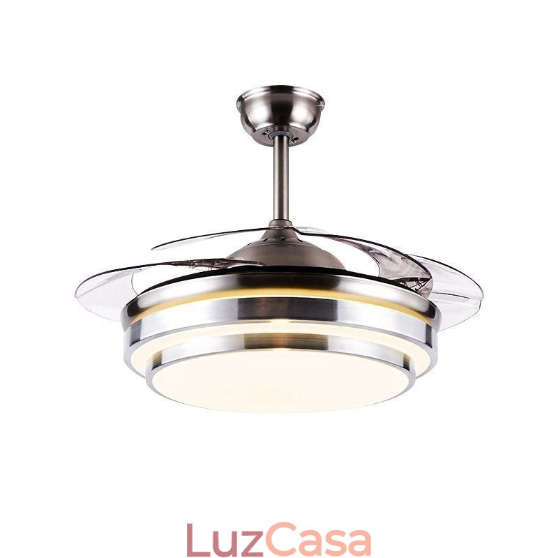 Luminária de teto moderna ABS Fan Blade Iluminação acrílica