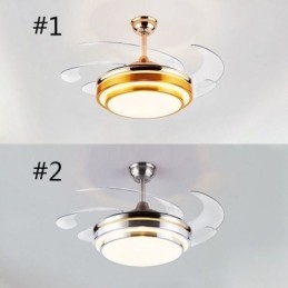 Luminária de teto moderna ABS Fan Blade Iluminação acrílica