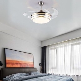 Luminária de teto moderna ABS Fan Blade Iluminação acrílica
