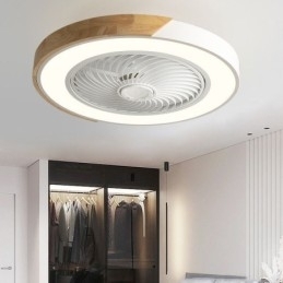 Ventilador de teto inteligente com luzes controle remoto decoração ventilador lâmpada
