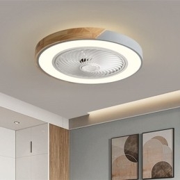 Ventilador de teto inteligente com luzes controle remoto decoração ventilador lâmpada