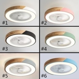 Ventilador de teto inteligente com luzes controle remoto decoração ventilador lâmpada