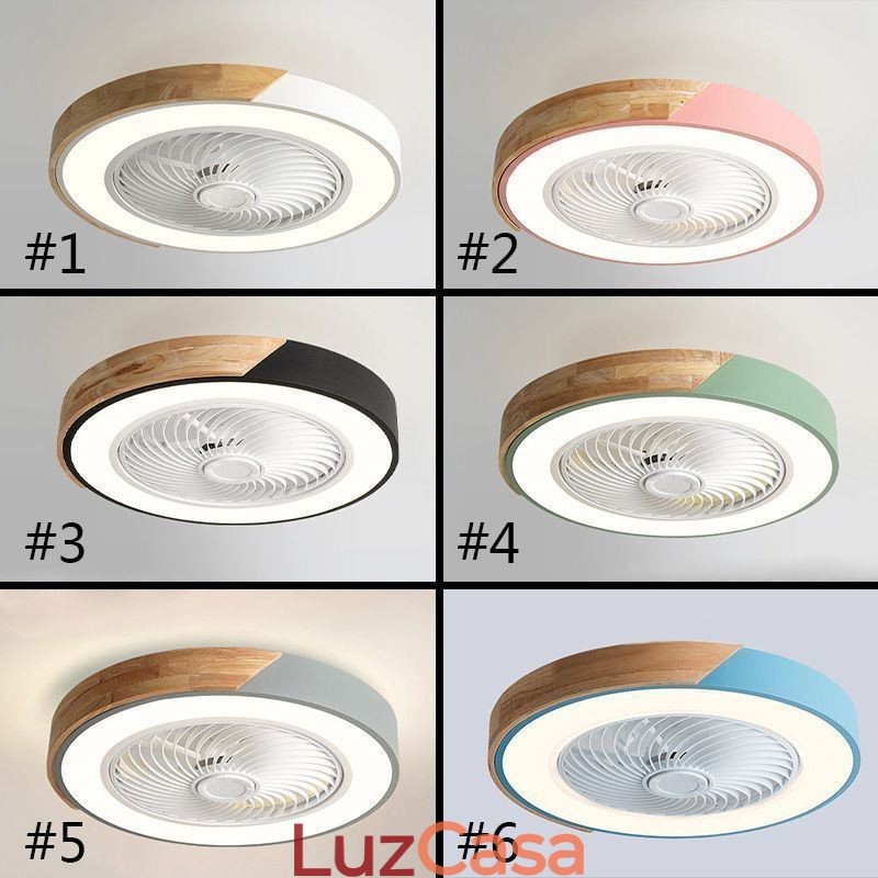 Ventilador de teto inteligente com luzes controle remoto decoração ventilador lâmpada
