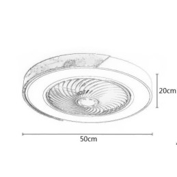 Ventilador de teto inteligente com luzes controle remoto decoração ventilador lâmpada