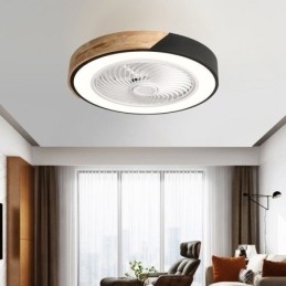 Ventilador de teto inteligente com luzes controle remoto decoração ventilador lâmpada