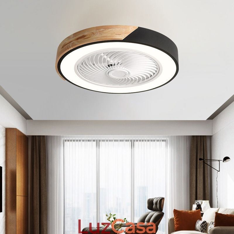 Ventilador de teto inteligente com luzes controle remoto decoração ventilador lâmpada
