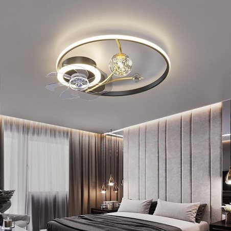 Ventilador de Teto com Luzes Decor Ventilador Luminária Acrílico Ventilador de Teto com Luzes Decor Ventilador Luminária Acrílico