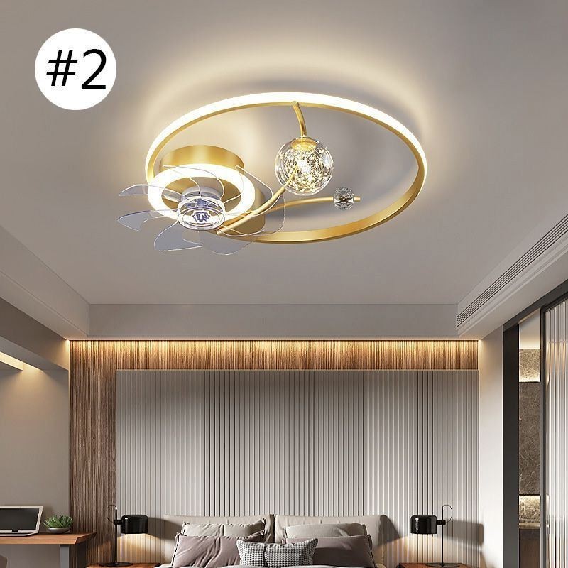 Ventilador de Teto com Luzes Decor Ventilador Luminária Acrílico