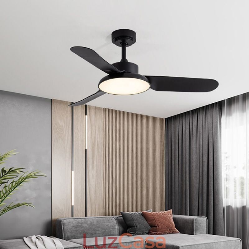 Lâmpada de ventilador inversora moderna e minimalista Lâmpada de ventilador de teto