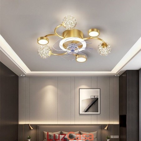 Lustre de teto criativo com ventilador Lustre de teto criativo com ventilador