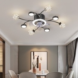 Lustre de teto criativo com ventilador