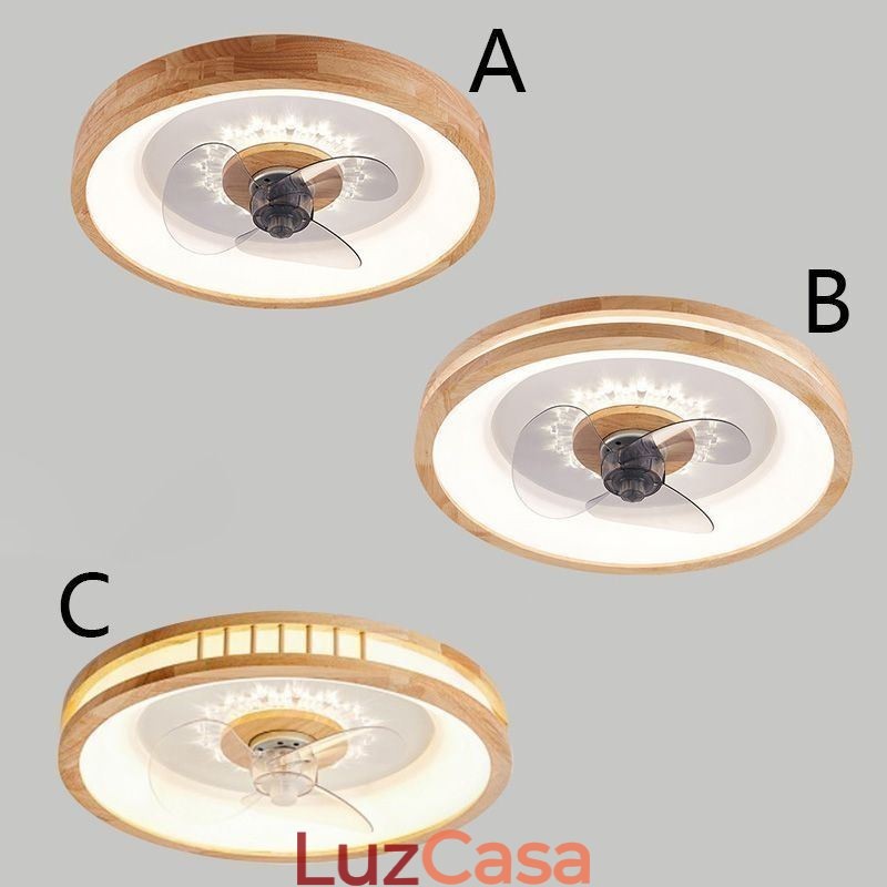 Ventilador de teto inversor moderno com luzes, controle remoto, luz de teto, ventilador, lâmpada