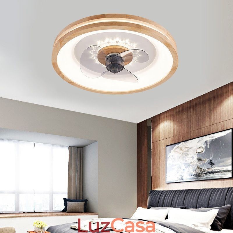 Ventilador de teto inversor moderno com luzes, controle remoto, luz de teto, ventilador, lâmpada