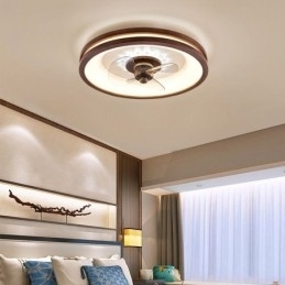 Ventilador de teto inversor moderno com controle remoto, lâmpada de ventilador de teto