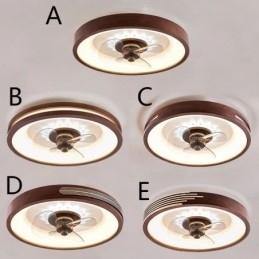 Ventilador de teto inversor moderno com controle remoto, lâmpada de ventilador de teto