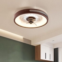 Ventilador de teto inversor moderno com controle remoto, lâmpada de ventilador de teto