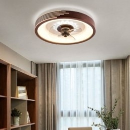 Ventilador de teto inversor moderno com controle remoto, lâmpada de ventilador de teto
