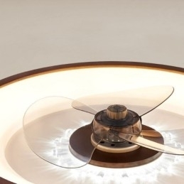 Ventilador de teto inversor moderno com controle remoto, lâmpada de ventilador de teto