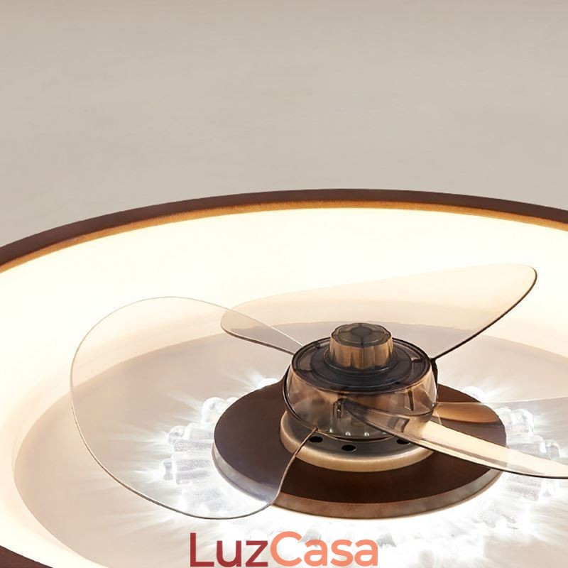 Ventilador de teto inversor moderno com controle remoto, lâmpada de ventilador de teto