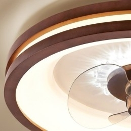 Ventilador de teto inversor moderno com controle remoto, lâmpada de ventilador de teto