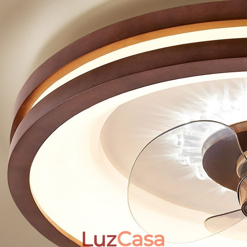 Ventilador de teto inversor moderno com controle remoto, lâmpada de ventilador de teto