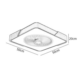 Ventilador de teto moderno Luzes de teto simples Lâmpada de teto
