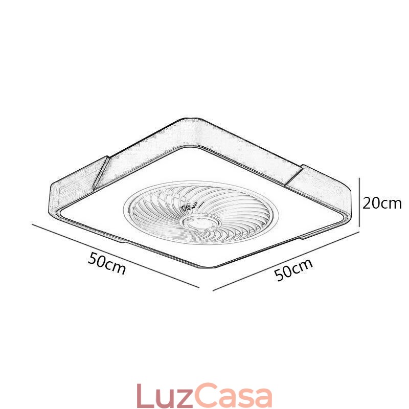 Ventilador de teto moderno Luzes de teto simples Lâmpada de teto