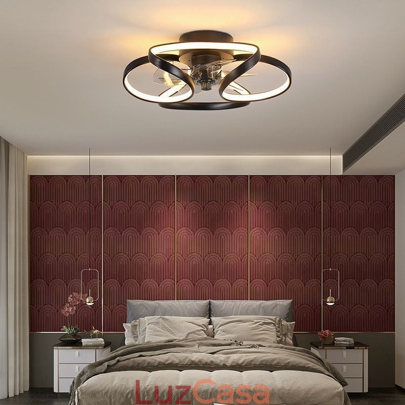 Ventilador de teto exclusivo e luz Ventilador de teto moderno com luzes