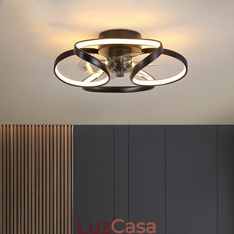 Ventilador de teto exclusivo e luz Ventilador de teto moderno com luzes