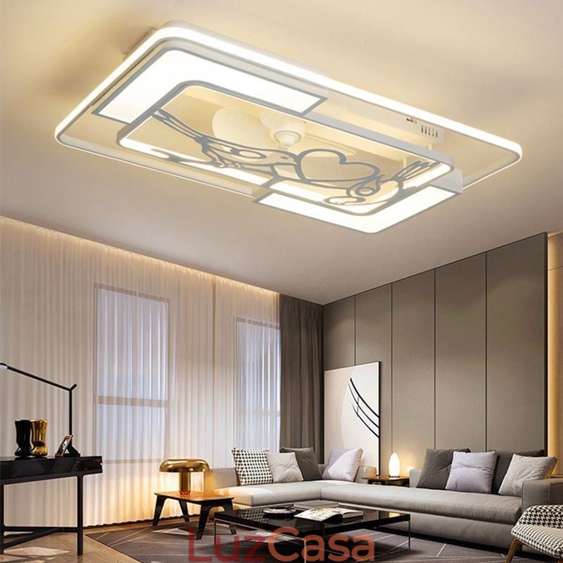Luminárias de teto retangulares modernas