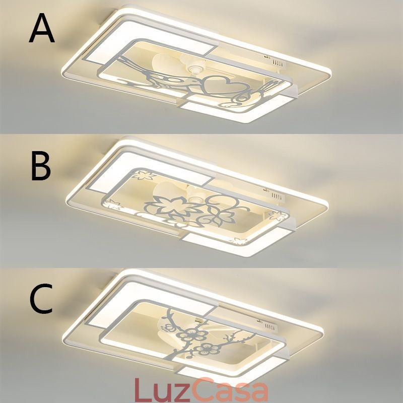 Luminárias de teto retangulares modernas