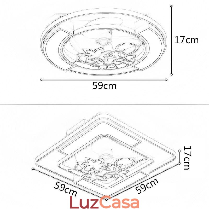 Ventiladores de teto estilo europeu com luz