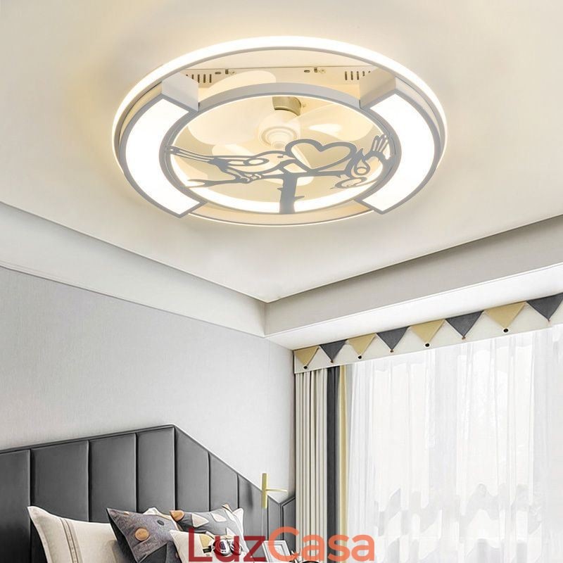 Ventiladores de teto estilo europeu com luz