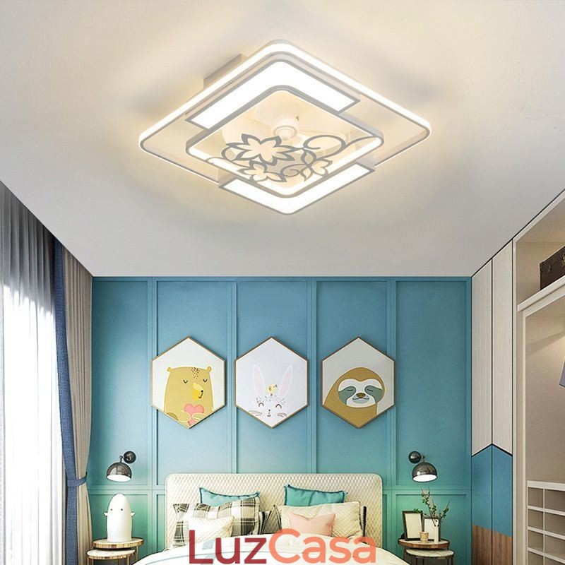 Ventiladores de teto estilo europeu com luz