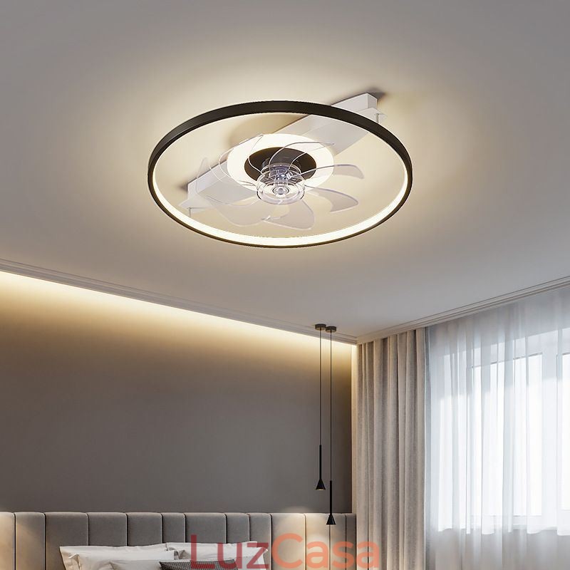 Ventilador de teto moderno com luzes controle remoto ventilador lâmpada
